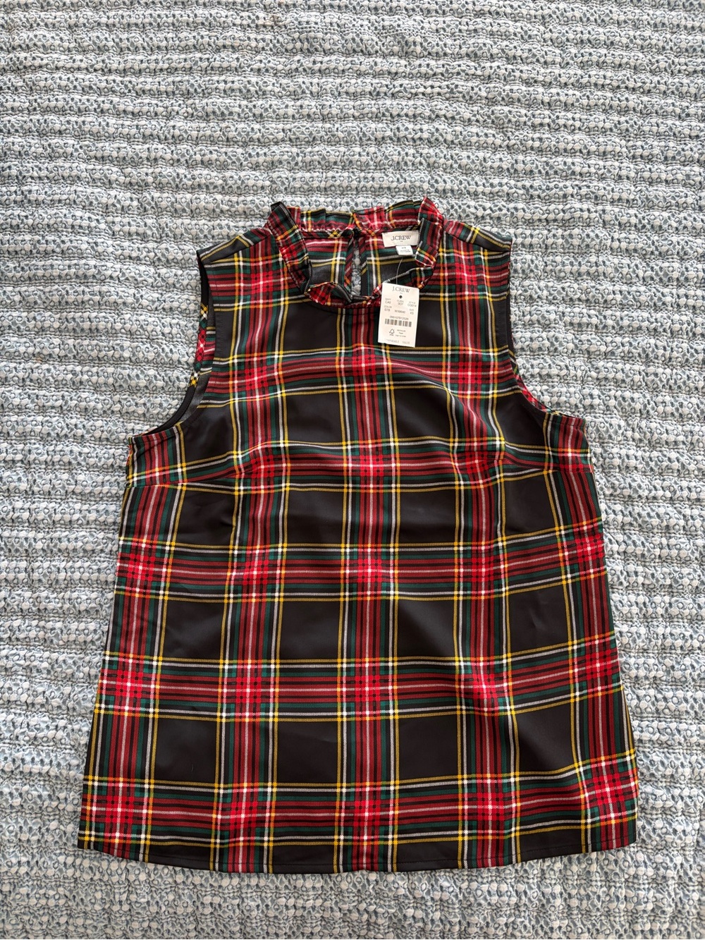 J Crew XS Plaid Tank